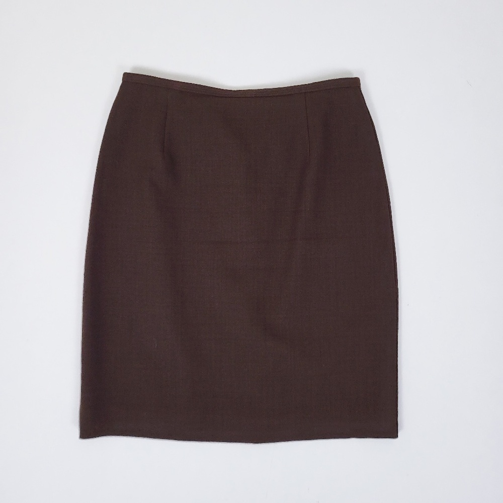 (Free with Purchase) Vintage Wool Pencil Skirt Lined Short Thigh Length - Picture 2 of 12